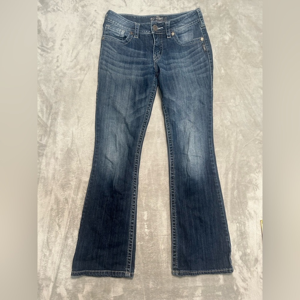 Silver Suki Bootcut Low Rise Jeans Women’s 27/32 Dark Wash Denim